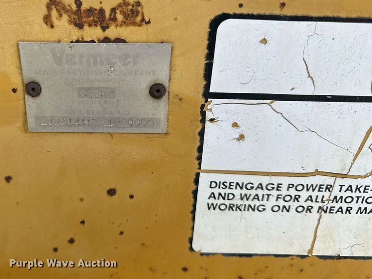 image for item KL9084 1984 Vermeer 605H  round baler