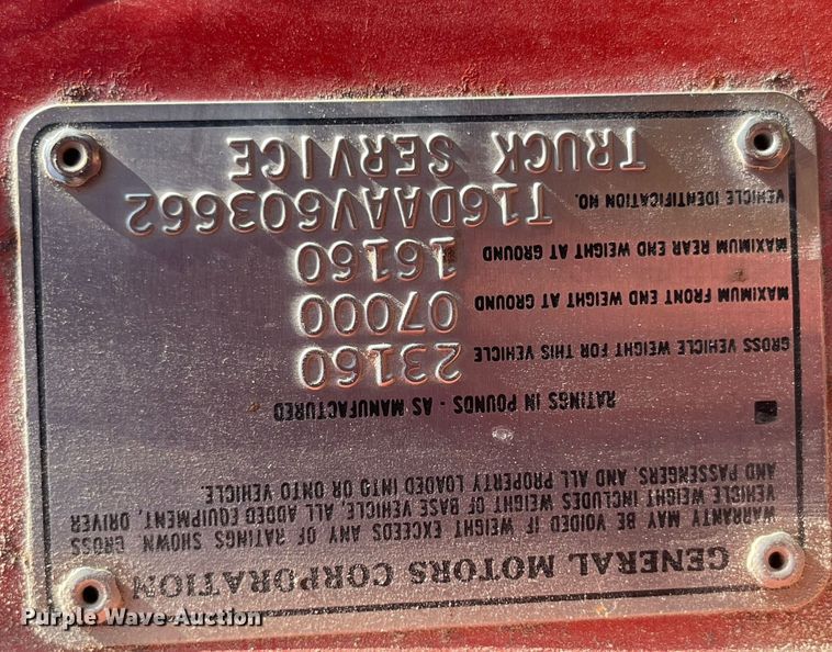 image for item LB9002 1980 GMC Sierra 6000  grain truck