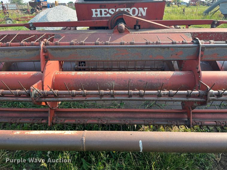 image for item LB9014 1982 Hesston 6550  swather / windrower