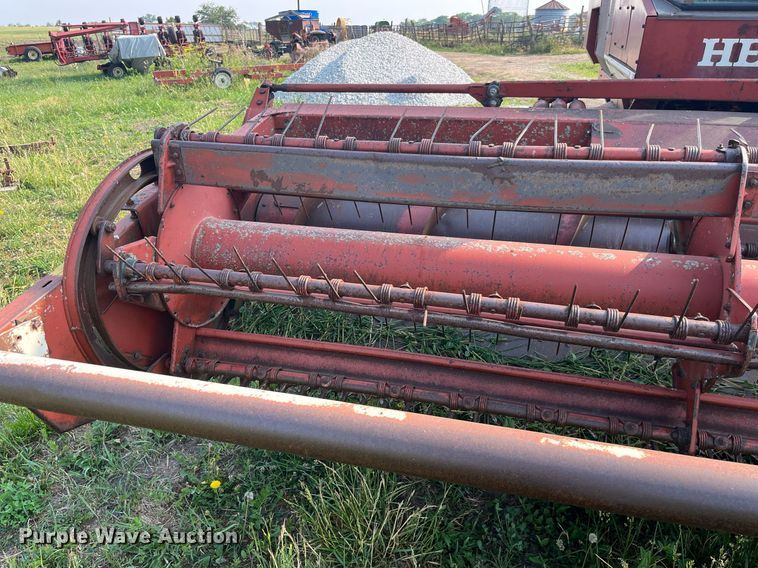 image for item LB9014 1982 Hesston 6550  swather / windrower