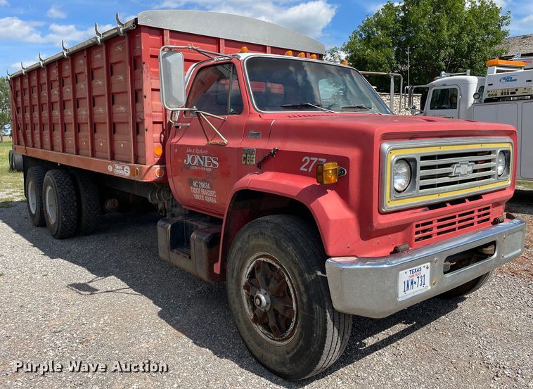 image for item LB9368 1977 Chevrolet C65  grain truck