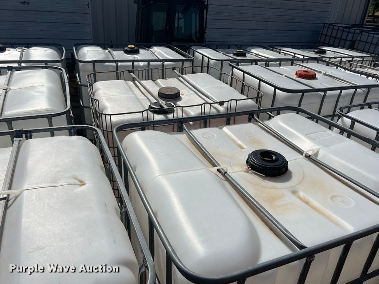 image for item LB9371 (13) 500 gallon poly tanks