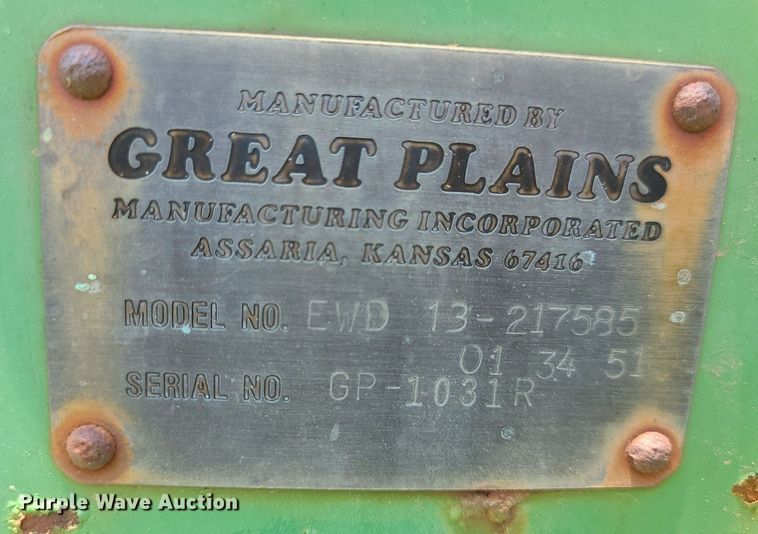 image for item LE9134 Great Plains Solid Stand 13  grain drill