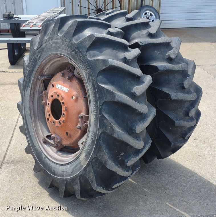 image for item LL9175 (2) 13.6-28 wheels and tires