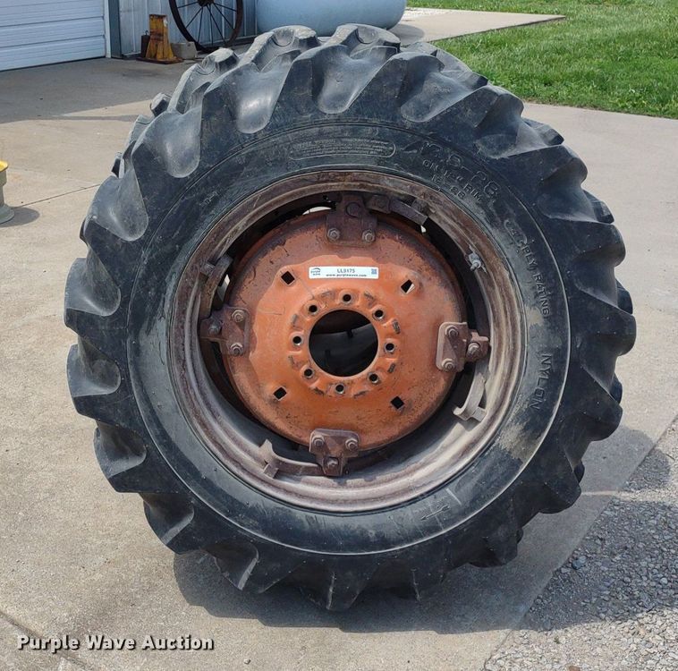 image for item LL9175 (2) 13.6-28 wheels and tires