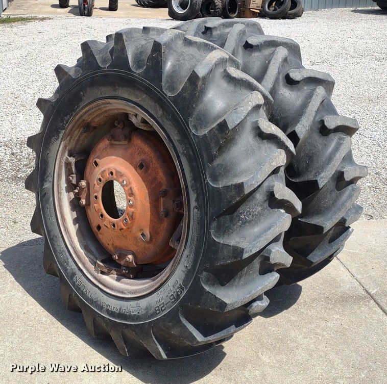 image for item LL9175 (2) 13.6-28 wheels and tires