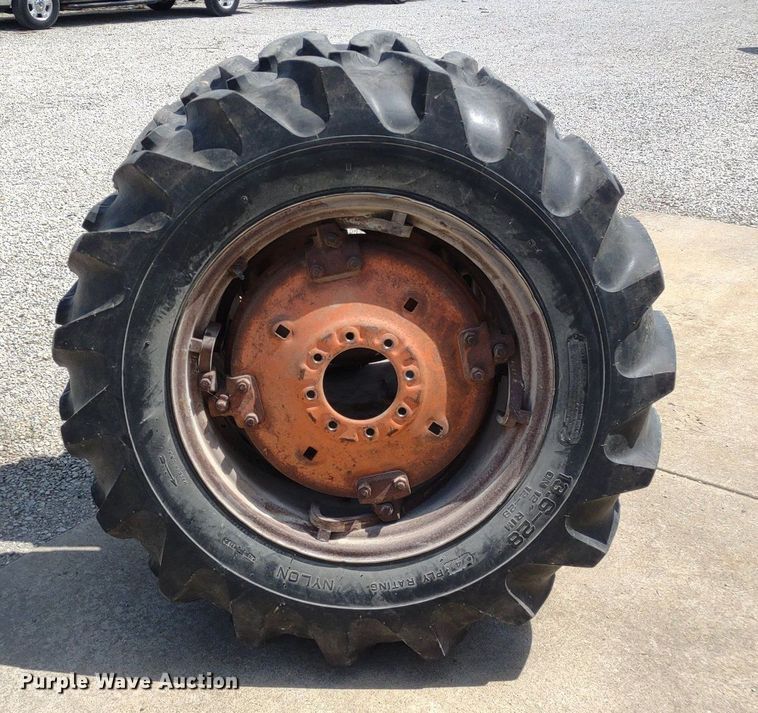 image for item LL9175 (2) 13.6-28 wheels and tires