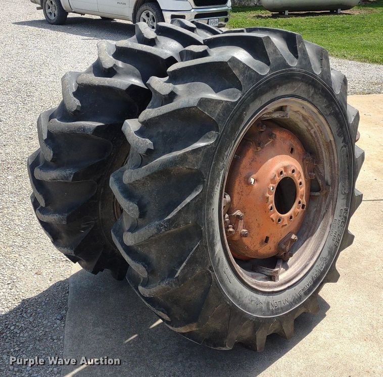 image for item LL9175 (2) 13.6-28 wheels and tires