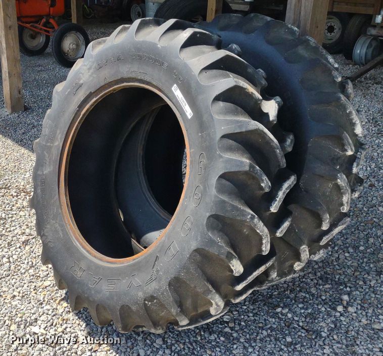 image for item LL9178 (2) 14.9-28 Good Year Dyna Torque II tires