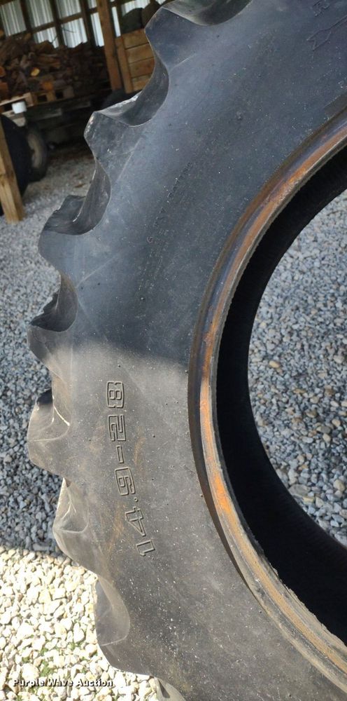 image for item LL9178 (2) 14.9-28 Good Year Dyna Torque II tires