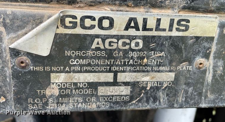 image for item LY9702 1994 AGCO Allis 9455  MFWD tractor