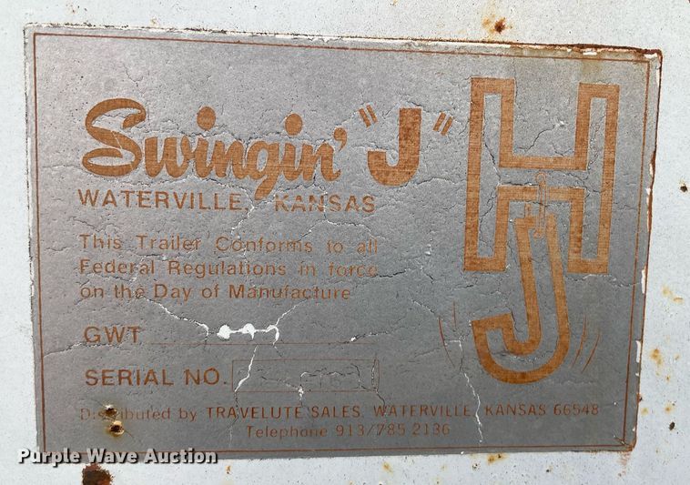 image for item LY9726 1974 HJ  livestock trailer