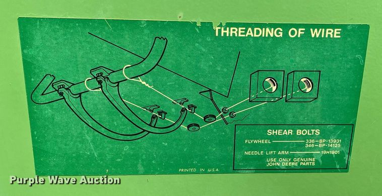 image for item LY9789 John Deere 346  small square baler