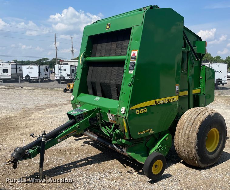 image for item ME9804 John Deere 568 Mega Wide Plus  round baler