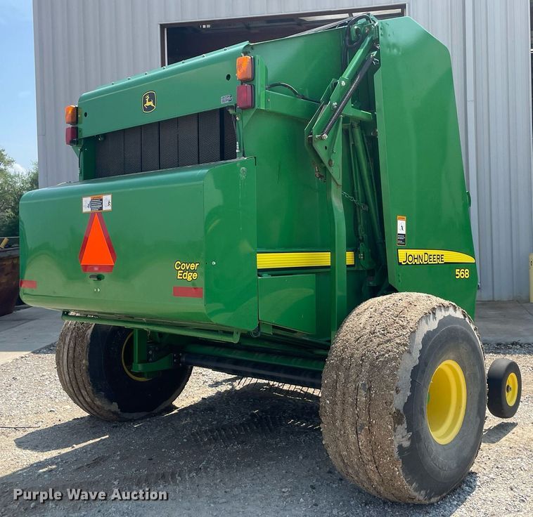 image for item ME9804 John Deere 568 Mega Wide Plus  round baler
