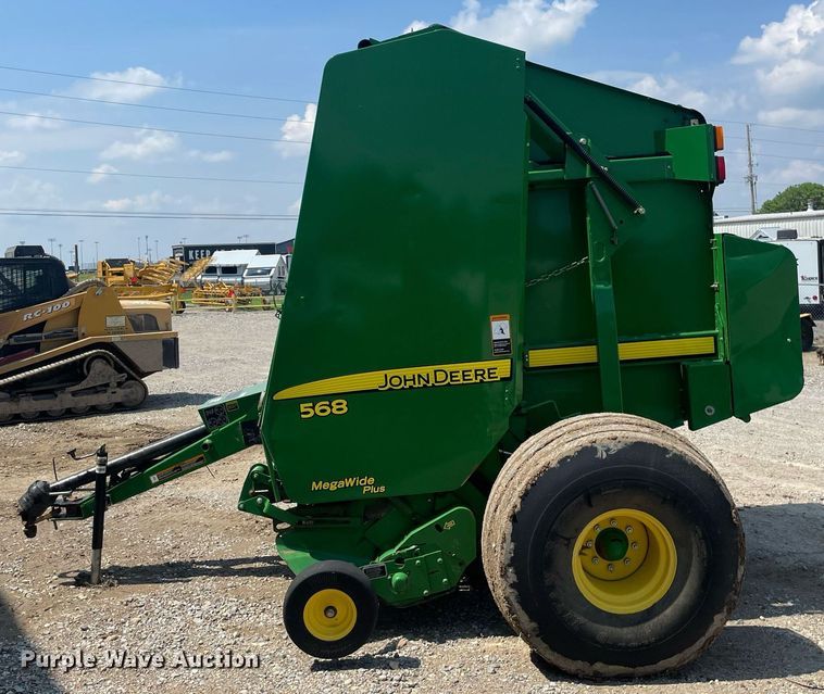 image for item ME9804 John Deere 568 Mega Wide Plus  round baler
