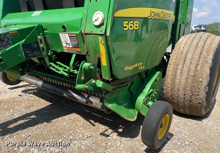 image for item ME9804 John Deere 568 Mega Wide Plus  round baler