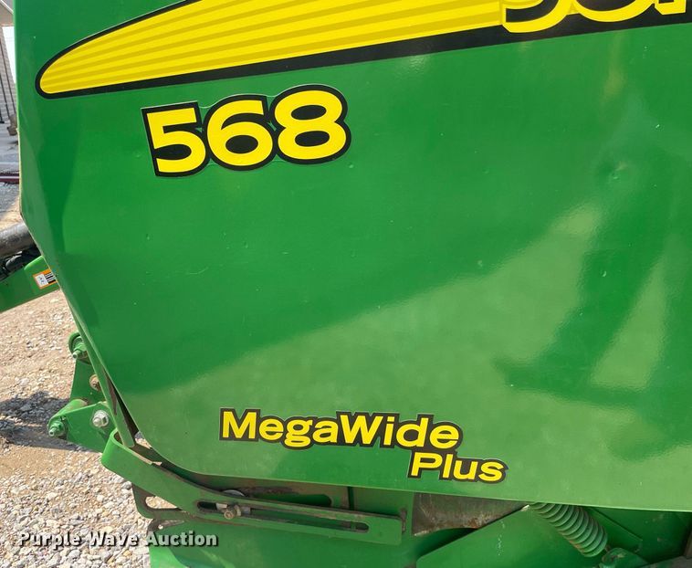 image for item ME9804 John Deere 568 Mega Wide Plus  round baler
