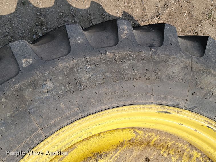 image for item ML9398 (2) Firestone 480/80R46 tires and wheels