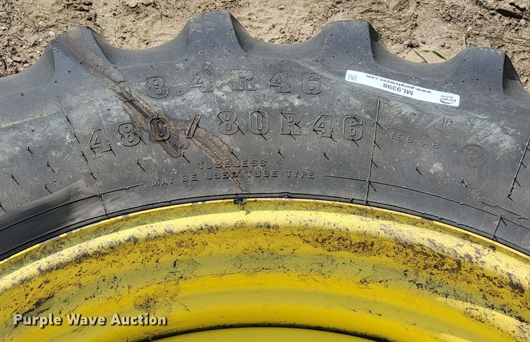 image for item ML9398 (2) Firestone 480/80R46 tires and wheels