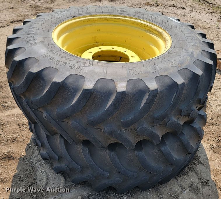 image for item ML9400 (2) Firestone 420/90R30 tires and wheels