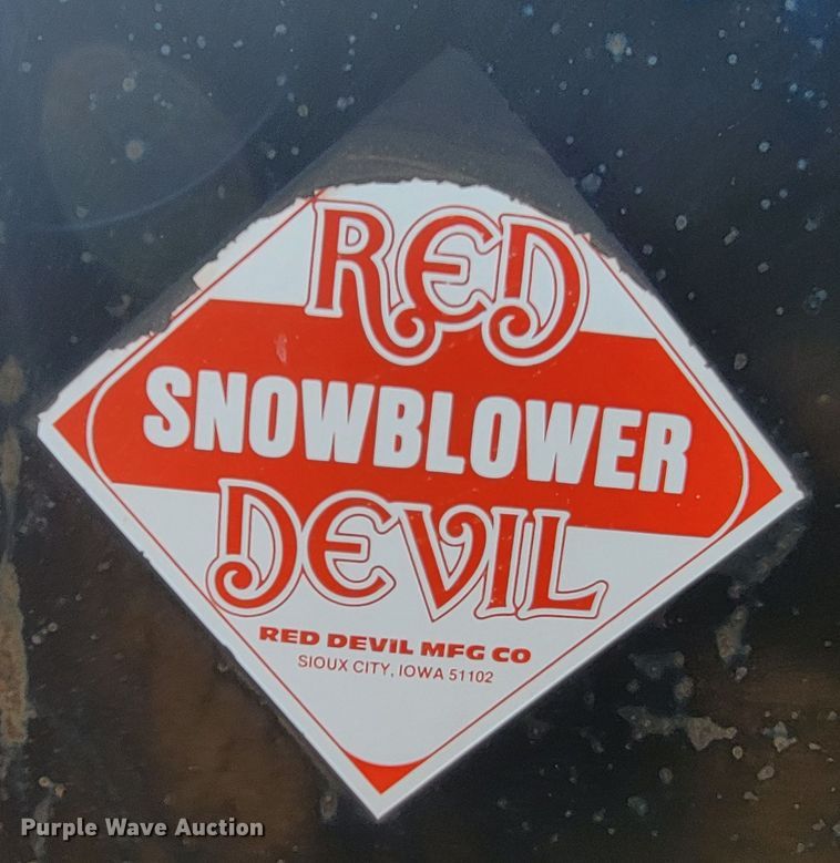 image for item ML9403 Red Devil 9654B  8' W snow blower