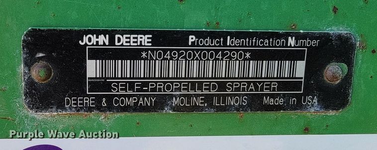 image for item ML9409 2006 John Deere 4920  applicator