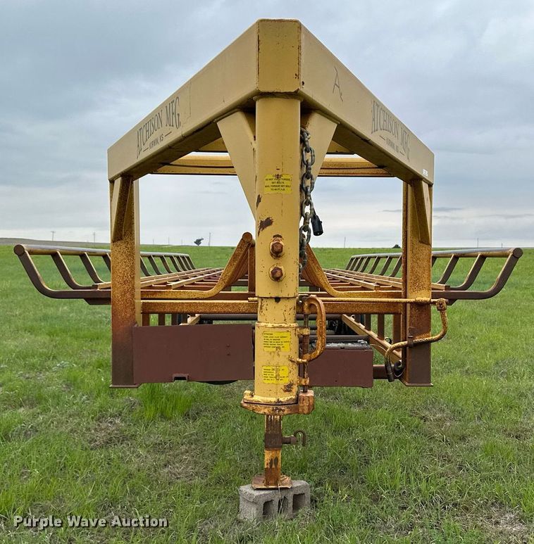image for item NY9007 Atchison  hay bale trailer