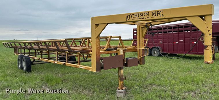 image for item NY9007 Atchison  hay bale trailer