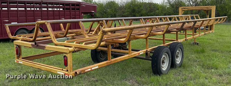 image for item NY9007 Atchison  hay bale trailer