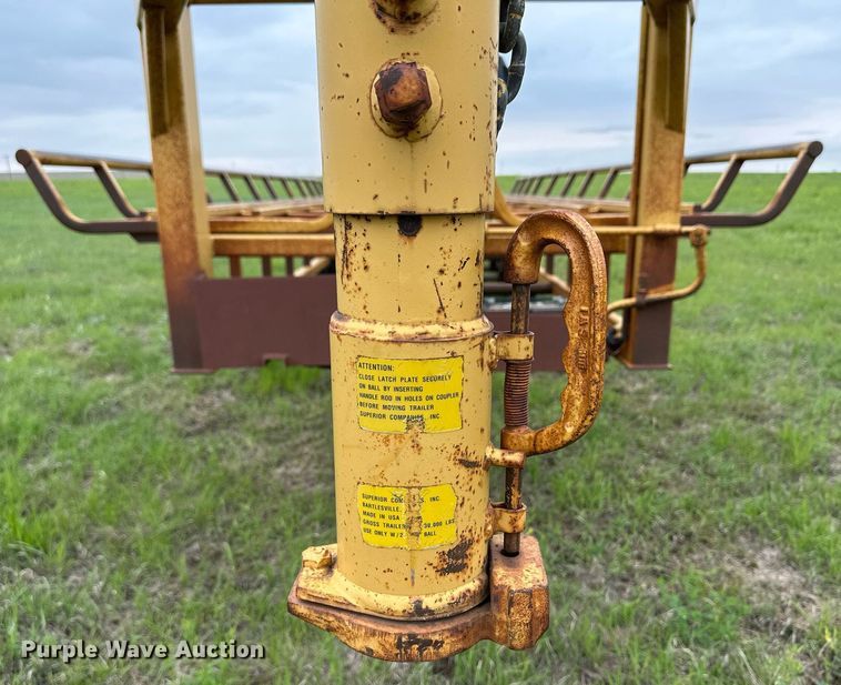 image for item NY9007 Atchison  hay bale trailer
