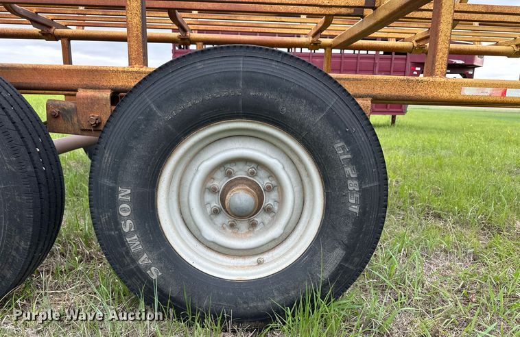 image for item NY9007 Atchison  hay bale trailer