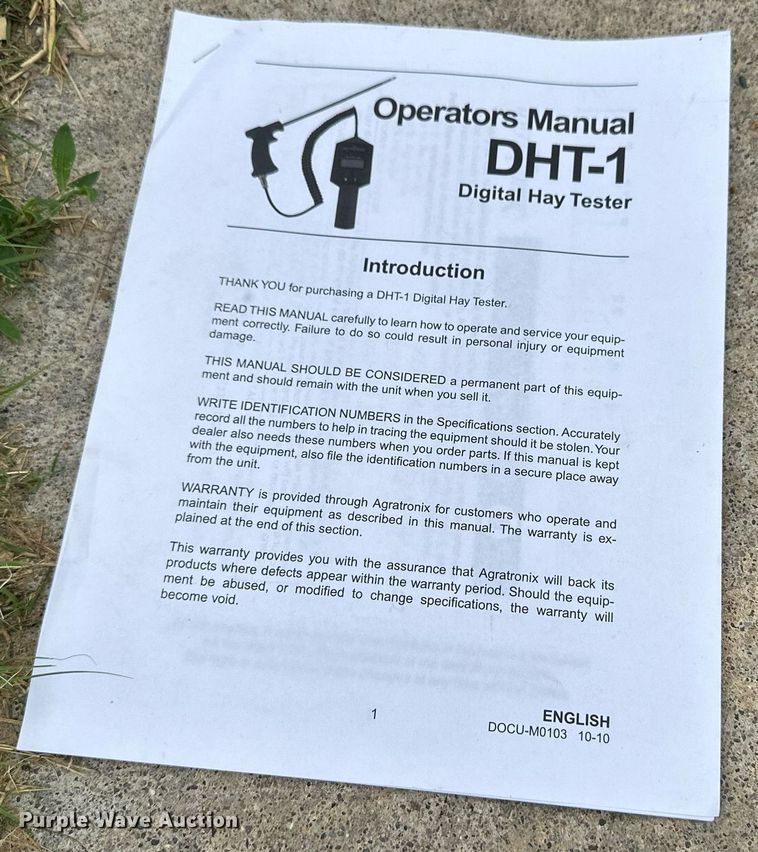 image for item NY9020 John Deere bale monitor