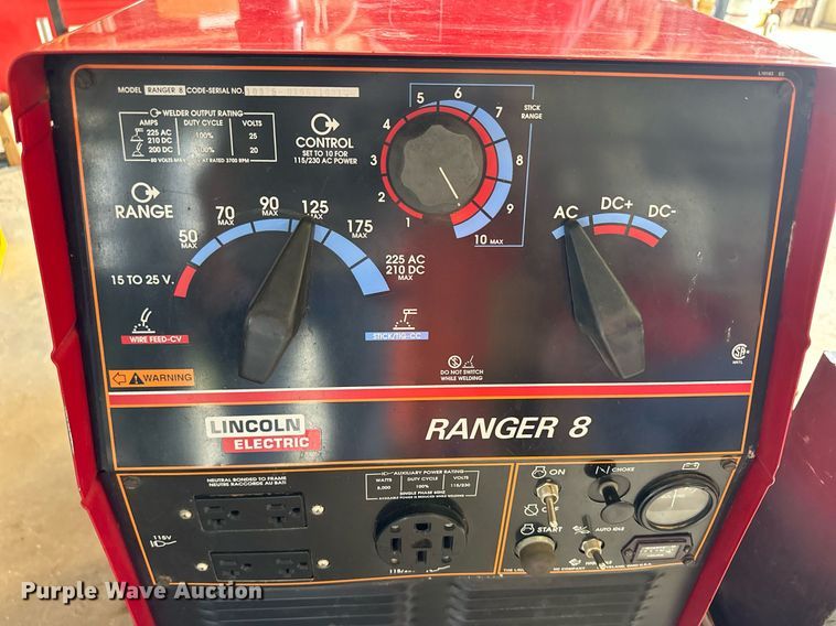 image for item NY9021 Lincoln Ranger 8  welder/generator