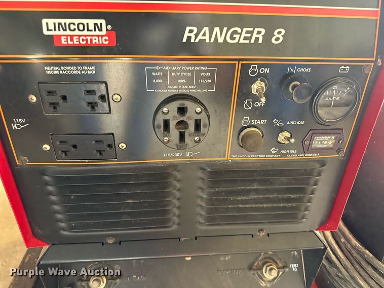 image for item NY9021 Lincoln Ranger 8  welder/generator