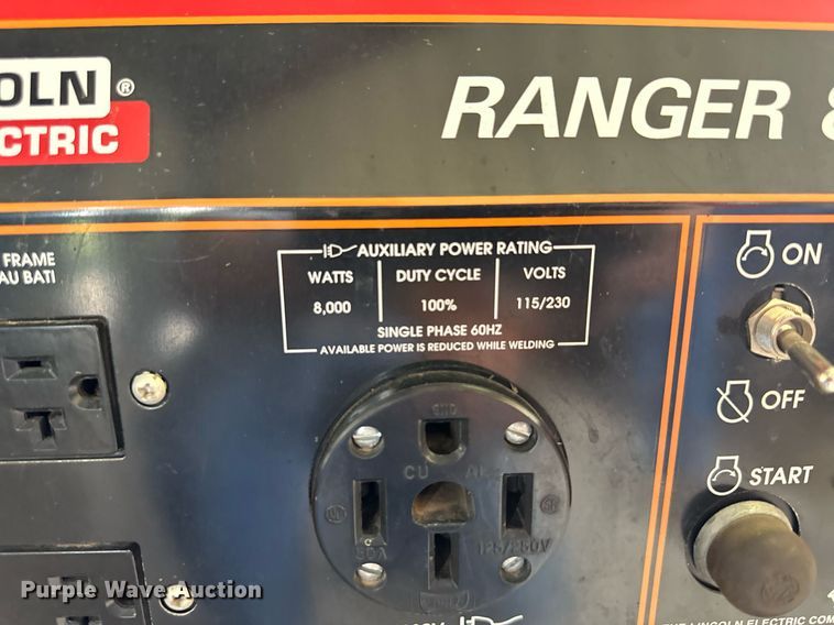 image for item NY9021 Lincoln Ranger 8  welder/generator