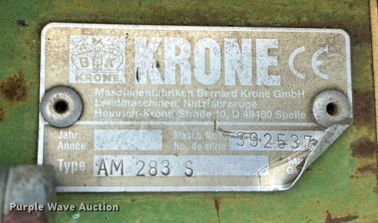 image for item OG9032 Krone AM283S  disc mower