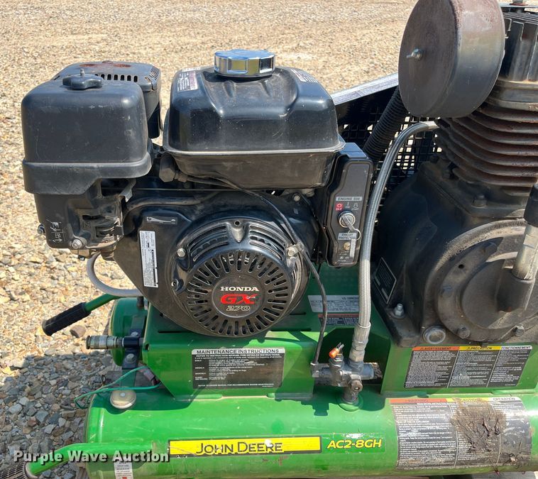 image for item DH8567 John Deere AC2-8GH  air compressor