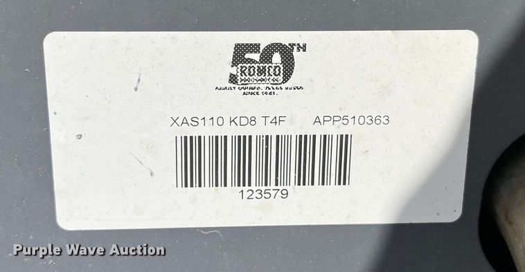 image for item DH8568 2018 Atlas Copco XAS110  air compressor