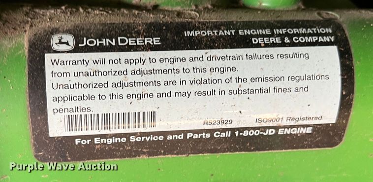 image for item DK7745 2014 John Deere 7760  RWA cotton picker