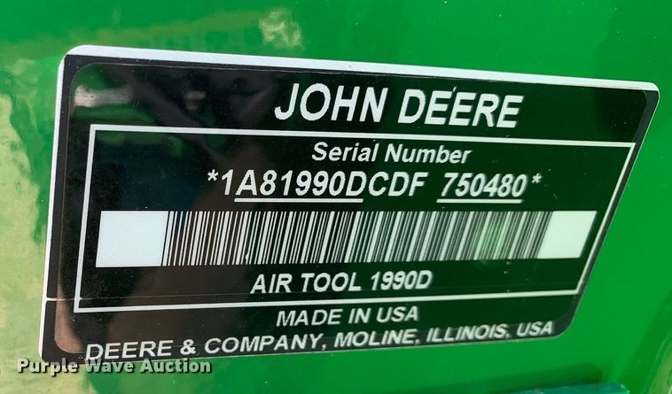 image for item DK7749 2013 John Deere 1990 CCS  air seeder