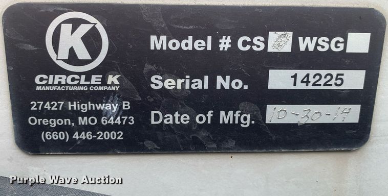 image for item DK7754 2014 Circle K CS  NH3 tank trailer