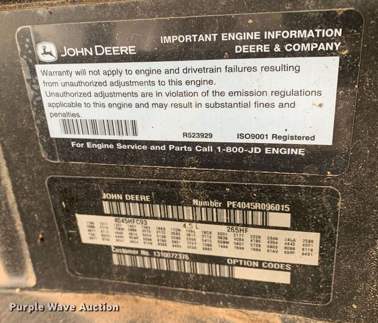 image for item DK7758 2016 Atlas Copco XATS400PE JD71T4 EB  air compressor