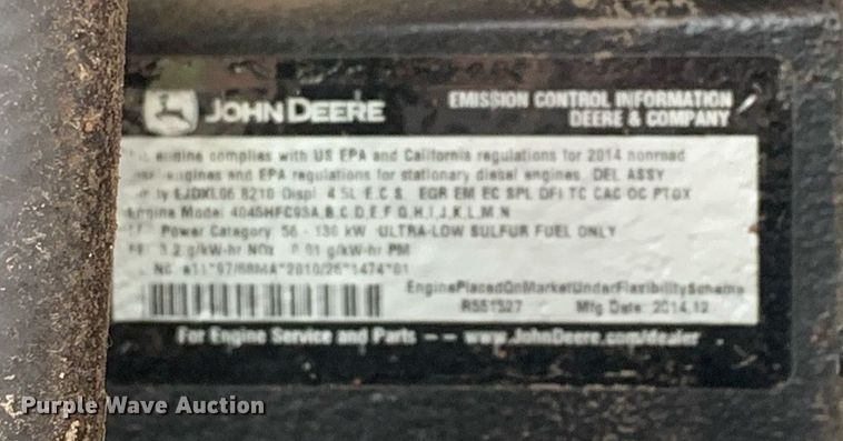 image for item DK7758 2016 Atlas Copco XATS400PE JD71T4 EB  air compressor