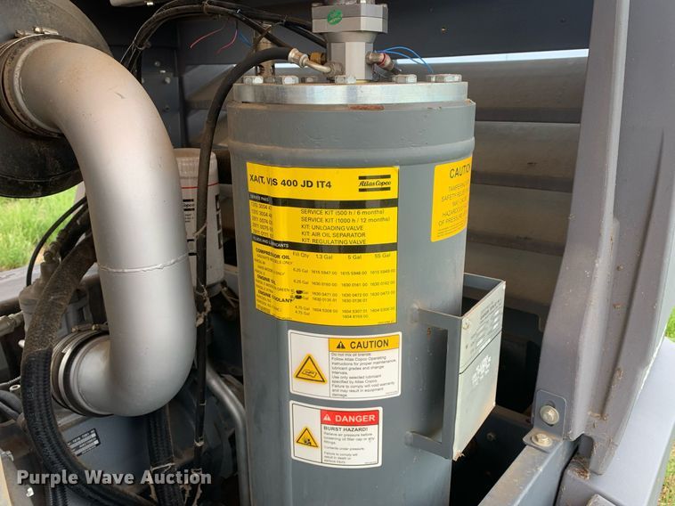 image for item DK7758 2016 Atlas Copco XATS400PE JD71T4 EB  air compressor