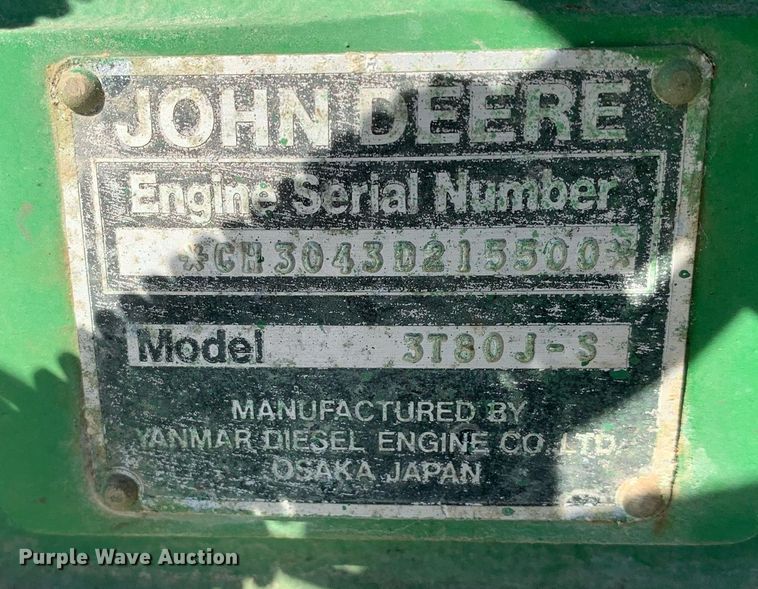 image for item DK7781 1987 John Deere 900HC  tractor