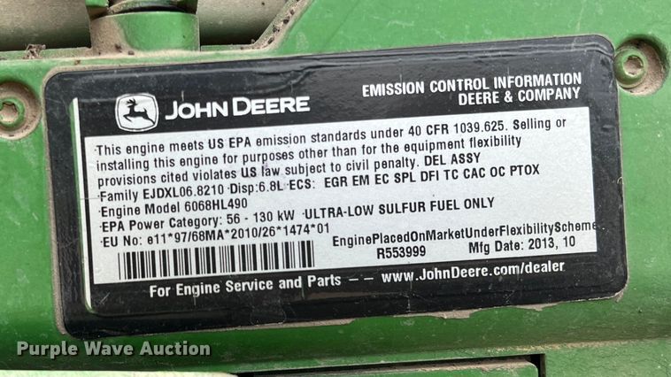 image for item DK7790 2015 John Deere 6170M  MFWD tractor