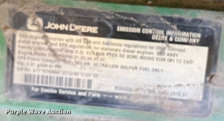 image for item DK7794 2018 John Deere 8295R  MFWD tractor