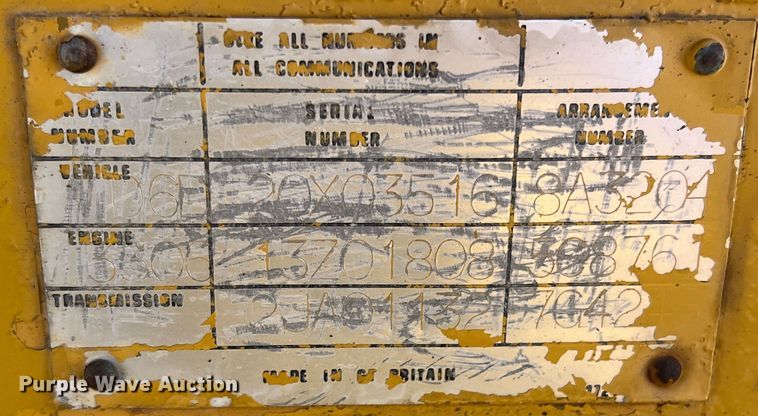 image for item DK7806 1982 Caterpillar D6D  dozer