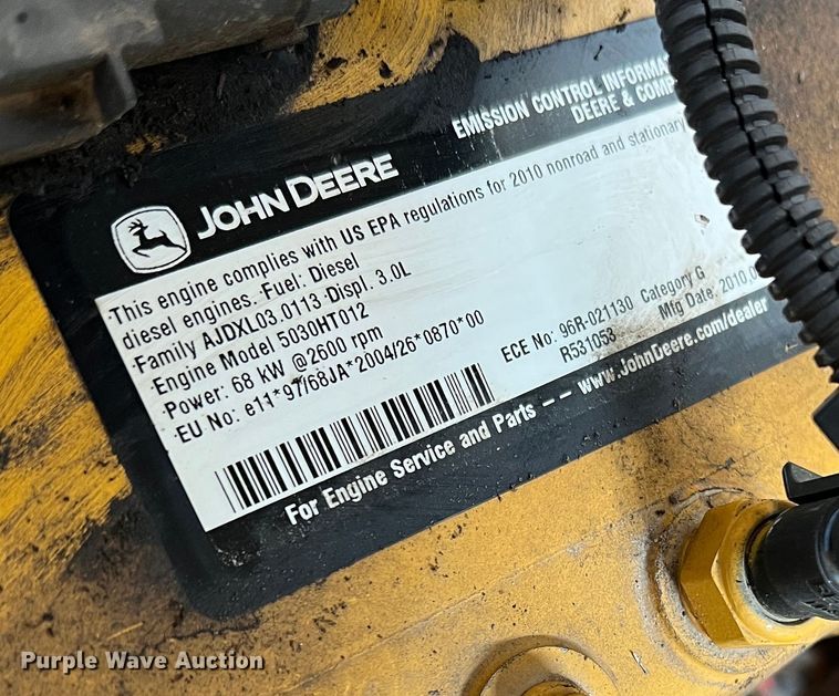 image for item DK7807 2011 John Deere 333D  tracked skid steer loader